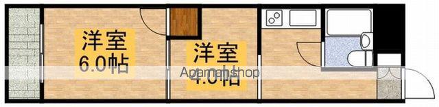 クロノス武蔵小金井(2K/3階)の間取り写真