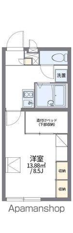 レオパレス二反田(1K/2階)の間取り写真
