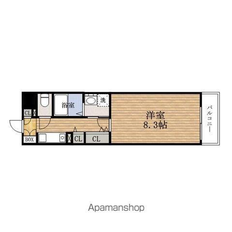 SAMTY本町橋(1K/9階)の間取り写真