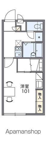 レオパレスわしず(1K/2階)の間取り写真