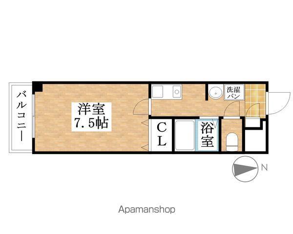 グリーンウッドハイツ(1K/1階)の間取り写真