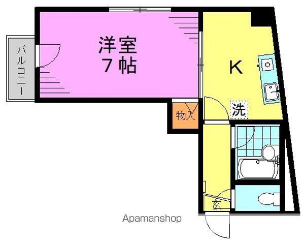 第65オーナーズビル(1K/6階)の間取り写真