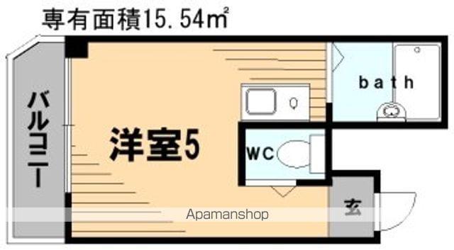 中野第2ビル(ワンルーム/5階)の間取り写真