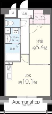 ラフレシーサ医大通(1LDK/1階)の間取り写真