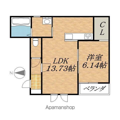 ヴィフレア(1LDK/1階)の間取り写真