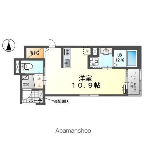 オーレ瑞穂(1K/1階)の間取り写真