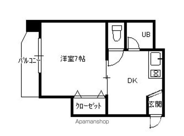 岡本マンション(1K/3階)の間取り写真