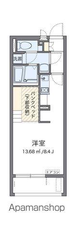 ミランダNEXT STAGEⅢ(ワンルーム/1階)の間取り写真