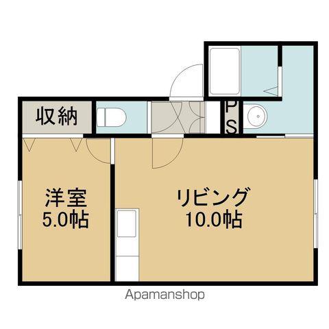 CANAL85(1LDK/1階)の間取り写真