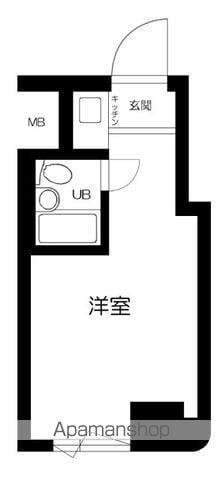 グランドハウスシャンティ(ワンルーム/3階)の間取り写真