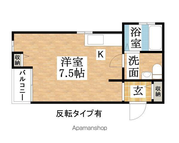 ハイムノルドステン(ワンルーム/2階)の間取り写真