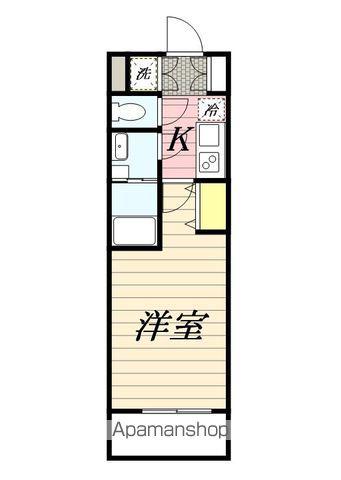 グランメゾン三鷹(1K/2階)の間取り写真