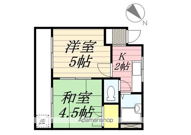コーポ椿森 2階階 間取り