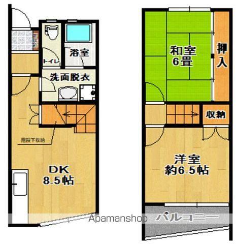 グリーンハイツ(2DK/1階)の間取り写真