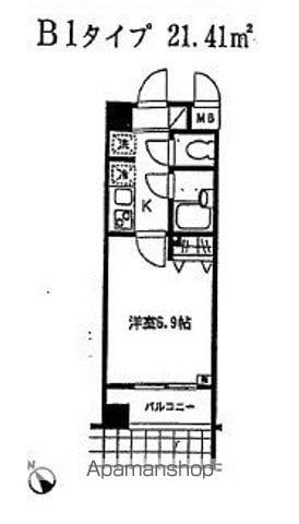 メゾンド島津山 6階階 間取り