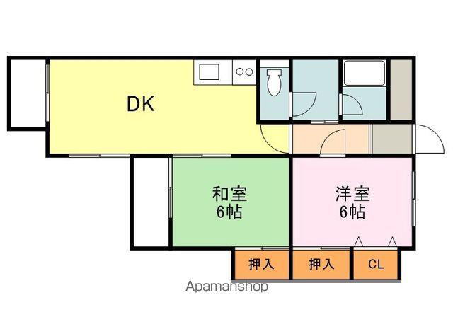 グレースマンションONO(2K/3階)の間取り写真