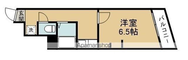 八乙女深松マンション(1K/3階)の間取り写真