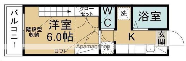 ベルトピア仙台8(1K/1階)の間取り写真