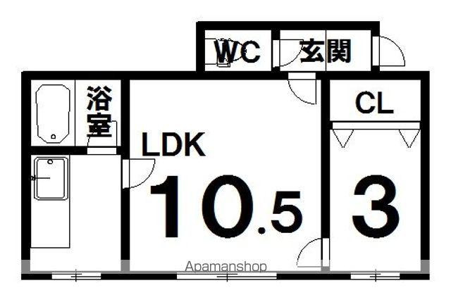 コスモヒルズⅠ(1LDK/1階)の間取り写真