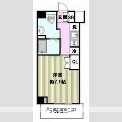 ガーラ渋谷常磐松(1K/5階)の間取り写真