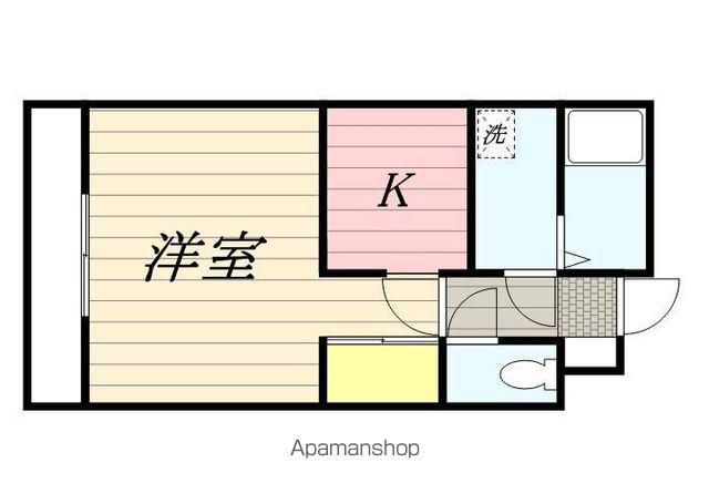 エルパラシオ東松戸(1K/4階)の間取り写真
