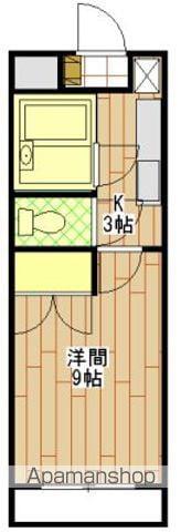 グランパレIII(1K/3階)の間取り写真