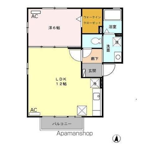 ロイヤルステージ(1LDK/1階)の間取り写真