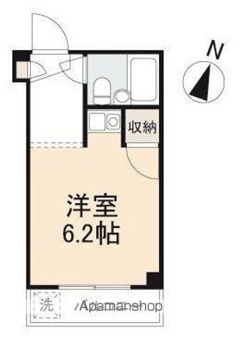 フジマンション(ワンルーム/3階)の間取り写真