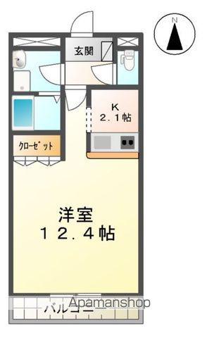 パレスさくらんぼ(1K/3階)の間取り写真