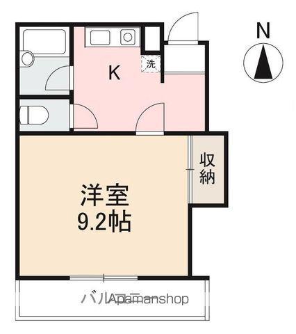 ディエス西宝町(1K/2階)の間取り写真