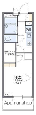 レオパレスシンメイ加須(1K/1階)の間取り写真