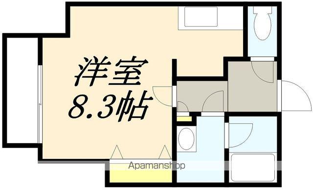 カーサシラトリ(ワンルーム/3階)の間取り写真