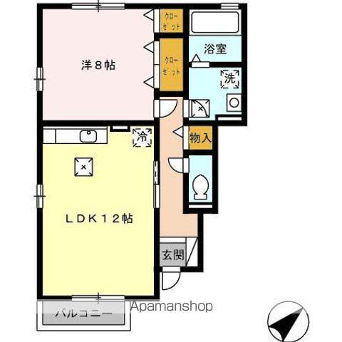 セジュール清瀬B棟(1LDK/1階)の間取り写真