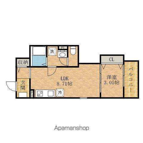 FSTYLE西取石4号館(1LDK/2階)の間取り写真