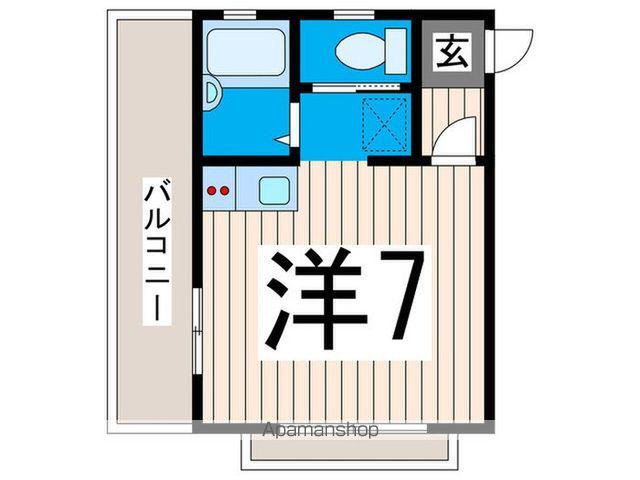 DAIYU-七番館(ワンルーム/1階)の間取り写真