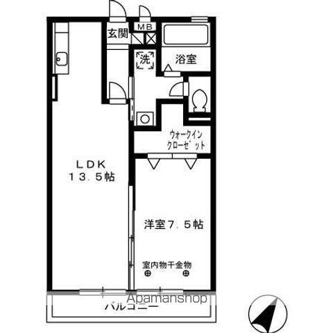 グリーンテラス A棟(1LDK/3階)の間取り写真
