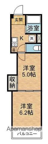 レジデンスカープ新潟(2K/7階)の間取り写真