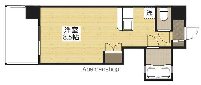 GYビル(ワンルーム/2階)の間取り写真