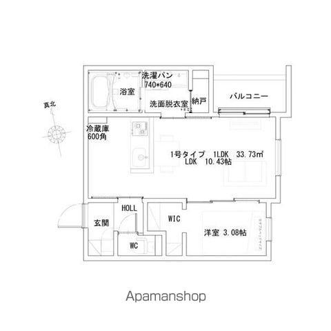 REGALEST初芝駅(1LDK/3階)の間取り写真