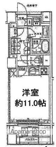 グローリオ永福町(ワンルーム/5階)の間取り写真