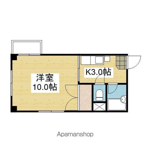 レジデンスみゆき(1K/1階)の間取り写真