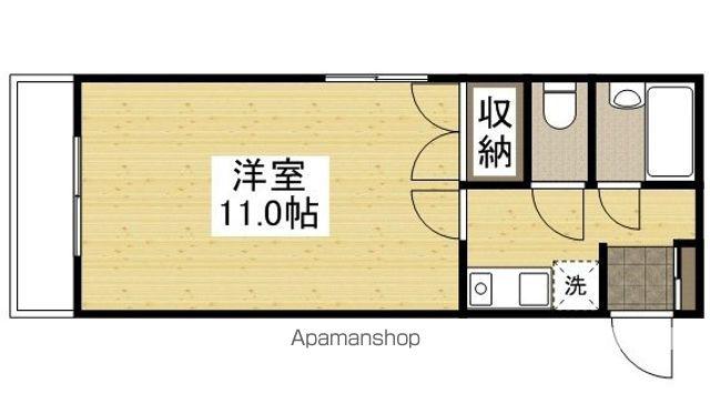 ベンハウス大元(1K/4階)の間取り写真