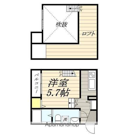 STAY CRIN香住ヶ丘(ワンルーム/2階)の間取り写真