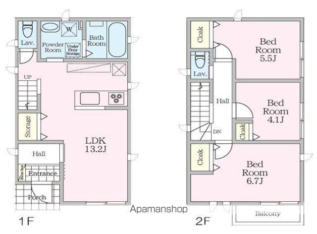 京浜急行電鉄本線 生麦駅 徒歩15分 2階建 築1年(3LDK)の間取り写真
