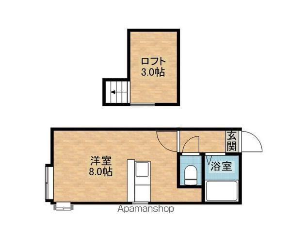 AMS文京台27B(ワンルーム/2階)の間取り写真