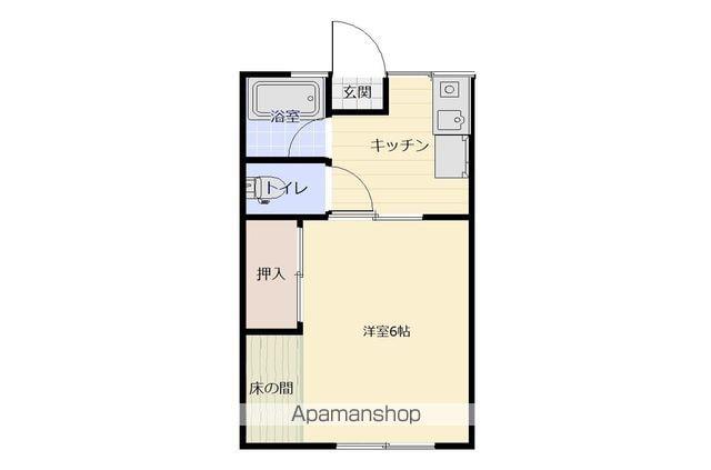 シティハイムコーポM Ⅱ(1K/1階)の間取り写真