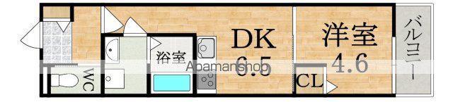 グランシエル王寺Ⅱ(1DK/2階)の間取り写真