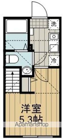 グローリーレジデンス拝島(1K/1階)の間取り写真