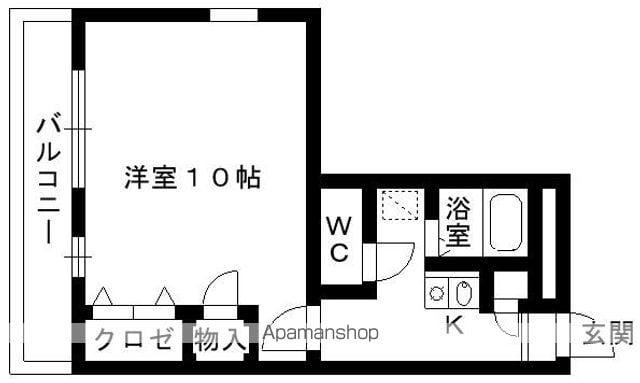 レオパレス堀内(1K/2階)の間取り写真