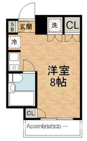 L.BOXNAKANO(ワンルーム/3階)の間取り写真